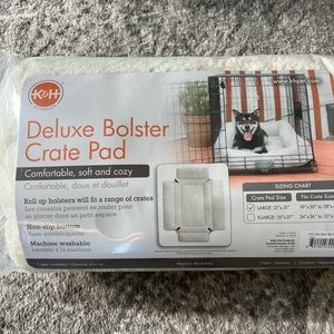 Deluxe Bolster Crate Pad, never used